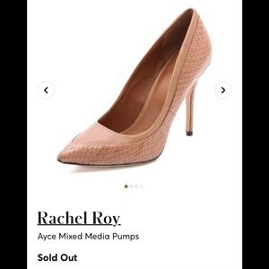 Rachel Roy Ayce Snakeskin Leather Pumps